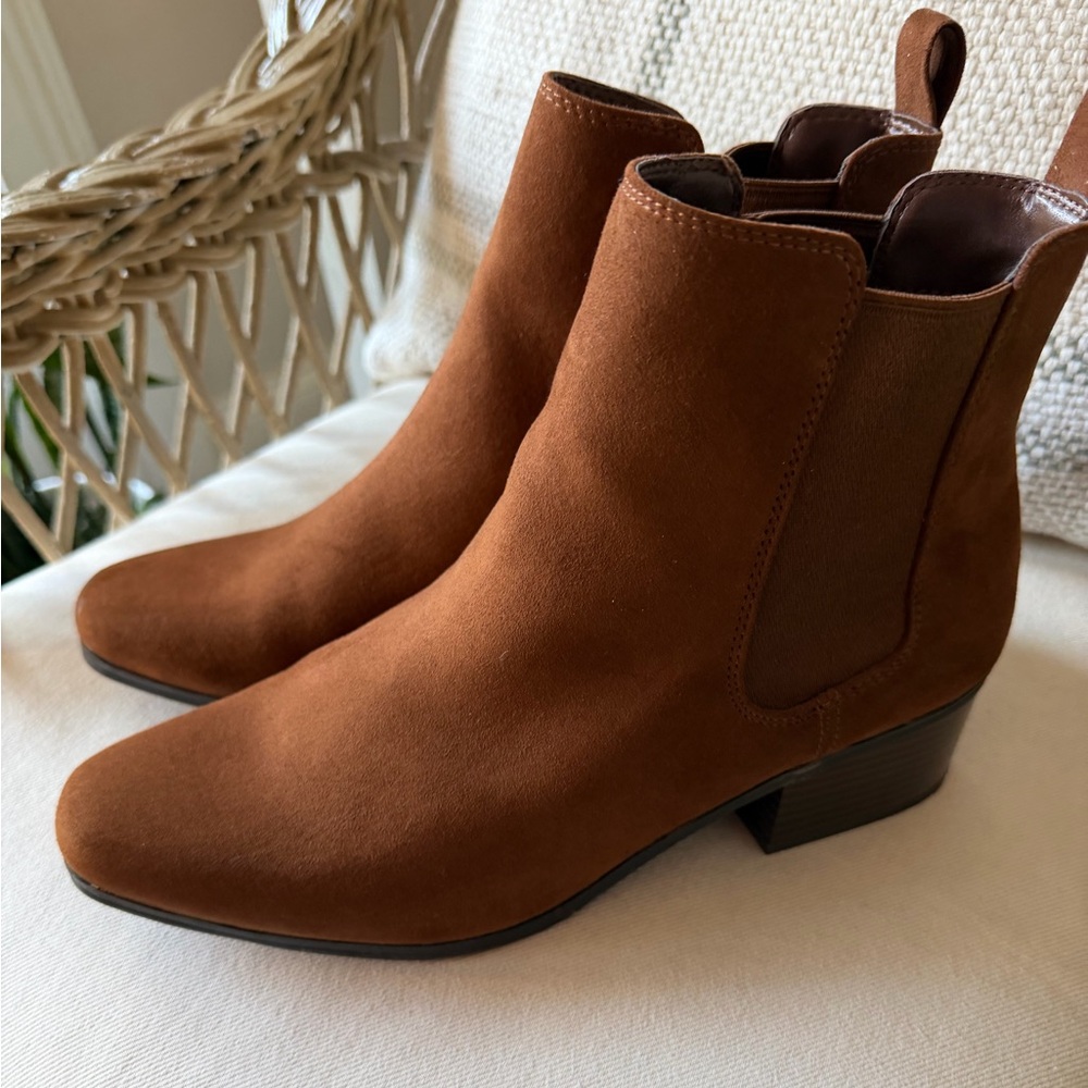 A New Day Brown Chelsea Boots Size 11